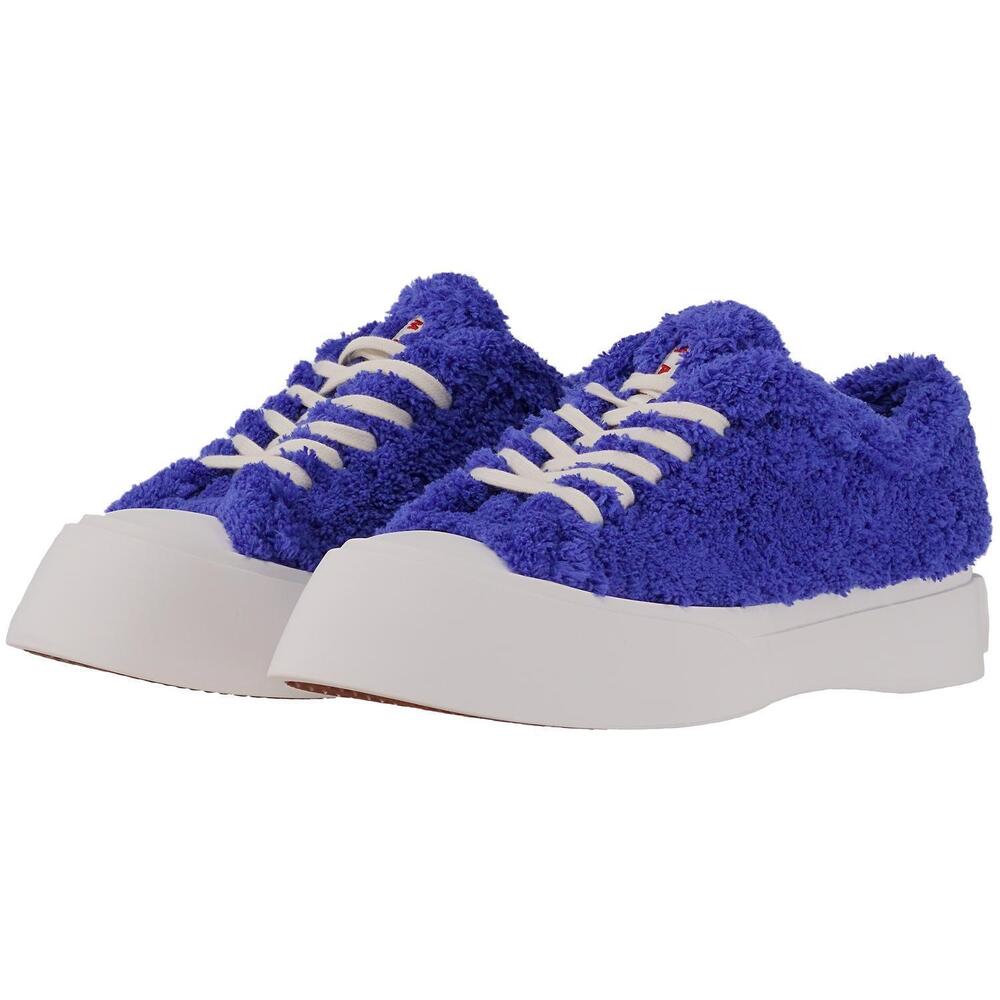 NEW MARNI men's pablo low sponge sneaker in royal blue